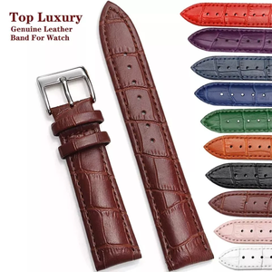 Classic Genuine Leather Watch Band 16mm 19mm 20mm 22mm Universal