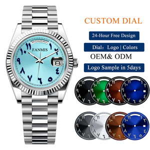 OEM Wholesale Date Arabic Numerals Automatic NH36 Movement Mechanical Watch