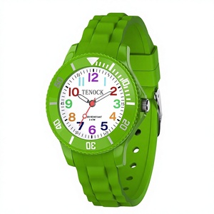 TENOCK Analog Quartz Watch for Kids Water Resistant 30m Acrylic Case Band