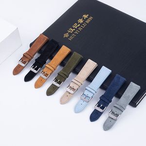 Lionorm Luxury Leather Watch Strap Custom Logo Wholesale Quick Release Suede