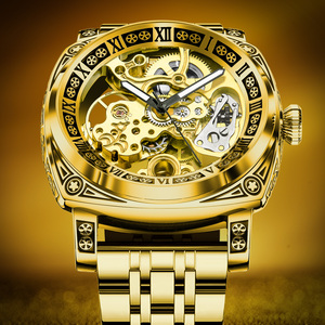 Glenaw Gold Automatic Mechanical Water Resistant Watch
