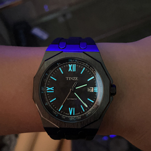 OEM Luxury Design Moissanite Automatic Mechanical Diver Carbon Fiber Dial