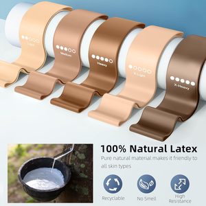 Low MOQ Custom Logo Natural Latex Heavy Resistance Durable Hip Booty Mini Band Set 5-Piece Exercise Loop Bands for Home Fitness