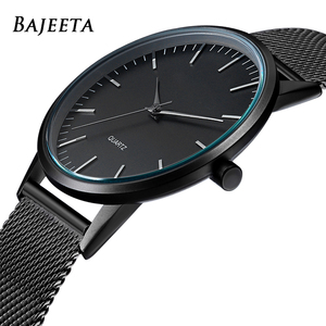 Wholesale OEM Super-Thin Men Watch Fashion Steel Mesh Sport Quartz