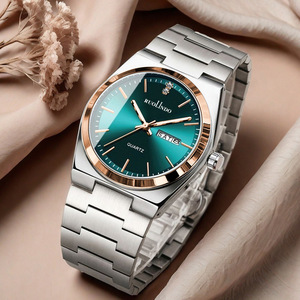 Minimalist Dual-Calendar Quartz Steel Band Watch