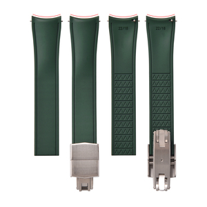 JUELONG Original CTS Curved End FKM Rubber Watch Strap Sweatproof Dive Watch Band