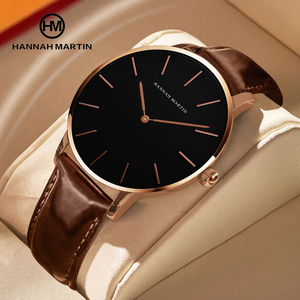 Hannah Martin Private Label Leather Minimalist Watch Custom Logo