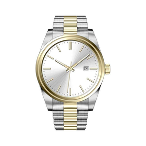 Luxury Men's Stainless Steel Quartz Watch Waterproof Sapphire Crystal Dial