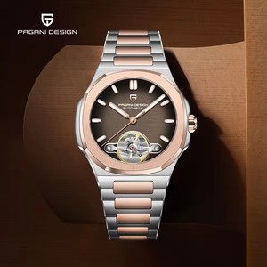 PAGANI DESIGN Tourbillon Men's Watches Rose Gold Luxury Automatic Watch