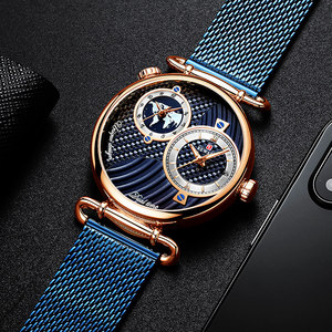 REWARD Full Steel Dual Dial Quartz Watch